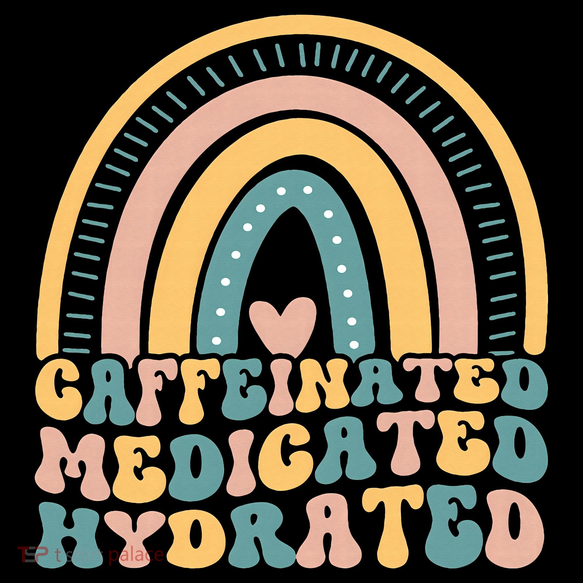 Caffeinated Medicated Hydrated Funny Nurse Teacher Saying Mousepad