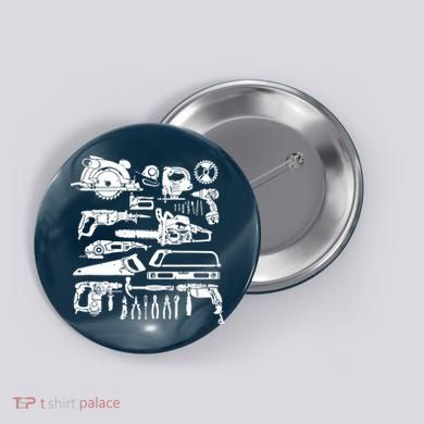 Carpenter Mechanic Handyman Woodworker Button