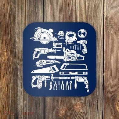 Carpenter Mechanic Handyman Woodworker Coaster