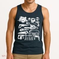 Carpenter Mechanic Handyman Woodworker Tank Top thumb 3