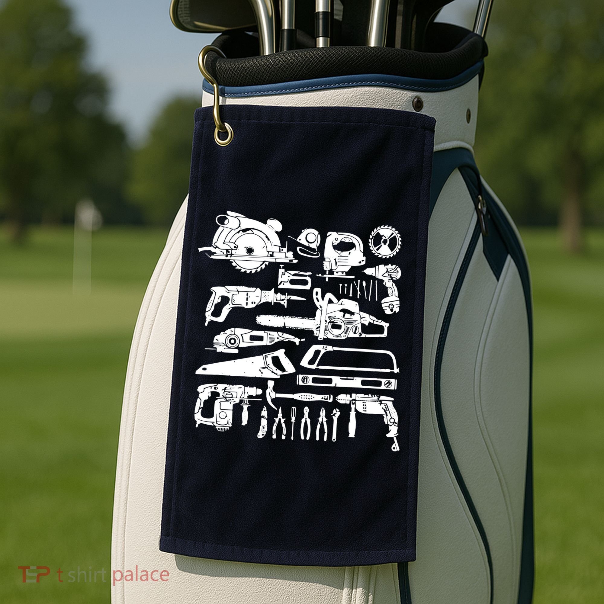 Carpenter Mechanic Handyman Woodworker Golf Towel