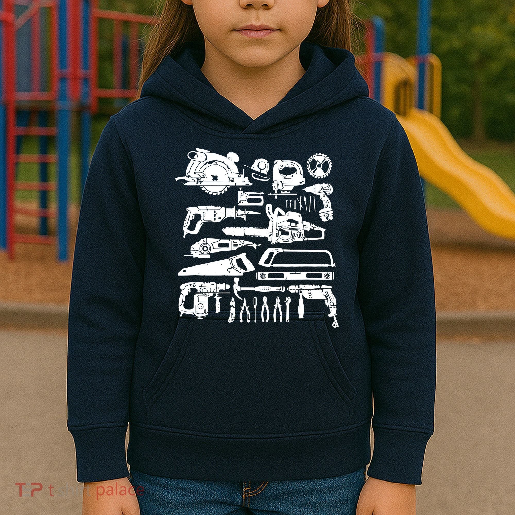 Carpenter Mechanic Handyman Woodworker Kids Hoodie