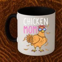 Chicken Mom Hen Lover Poultry Farmer Chicks Mother's Day Funny Gift Coffee Mug thumb 2