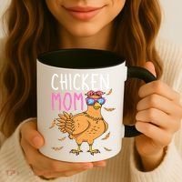 Chicken Mom Hen Lover Poultry Farmer Chicks Mother's Day Funny Gift Coffee Mug thumb 3