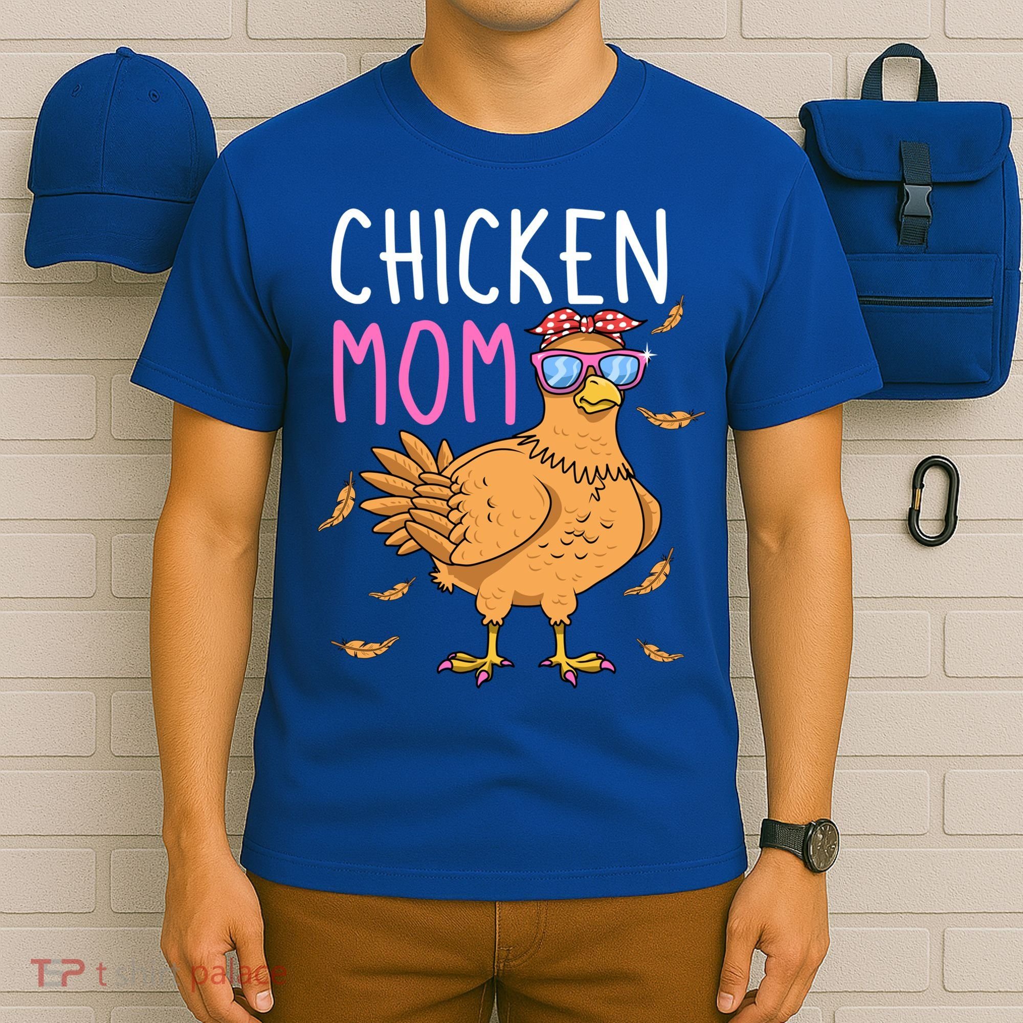 Chicken Mom Hen Lover Poultry Farmer Chicks Mother's Day Funny Gift T-Shirt