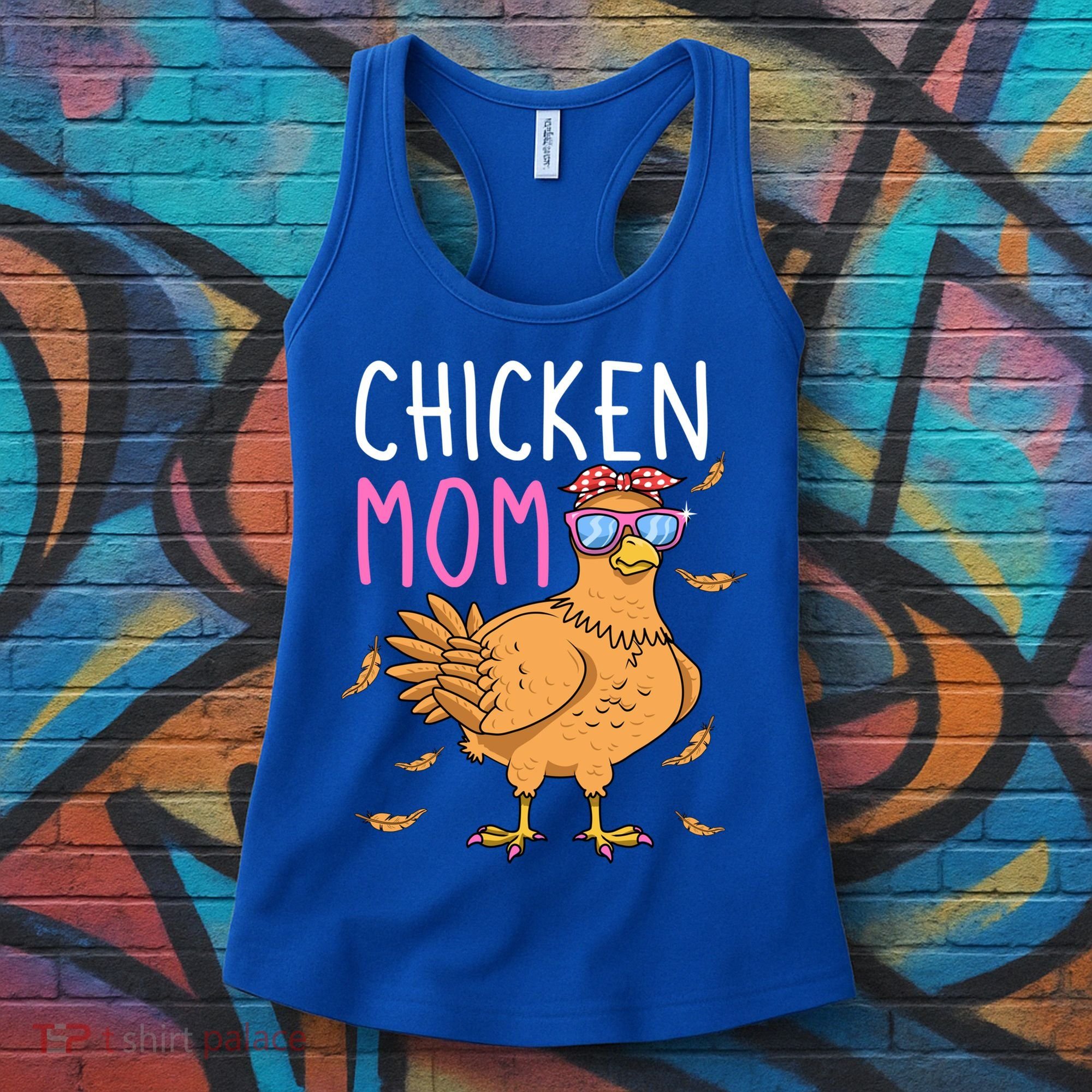 Chicken Mom Hen Lover Poultry Farmer Chicks Mother's Day Funny Gift Women's Tank Top