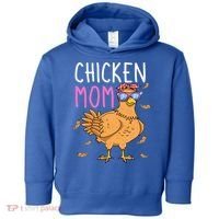 Chicken Mom Hen Lover Poultry Farmer Chicks Mother's Day Funny Gift Toddler Hoodie thumb 0