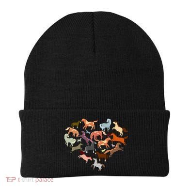 Cute Multi Horse Lover Heart Beanie