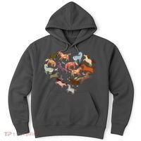 Cute Multi Horse Lover Heart Hoodie thumb 0