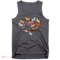 Cute Multi Horse Lover Heart Tank Top thumb 0