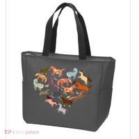 Cute Multi Horse Lover Heart Tote Bag thumb 3