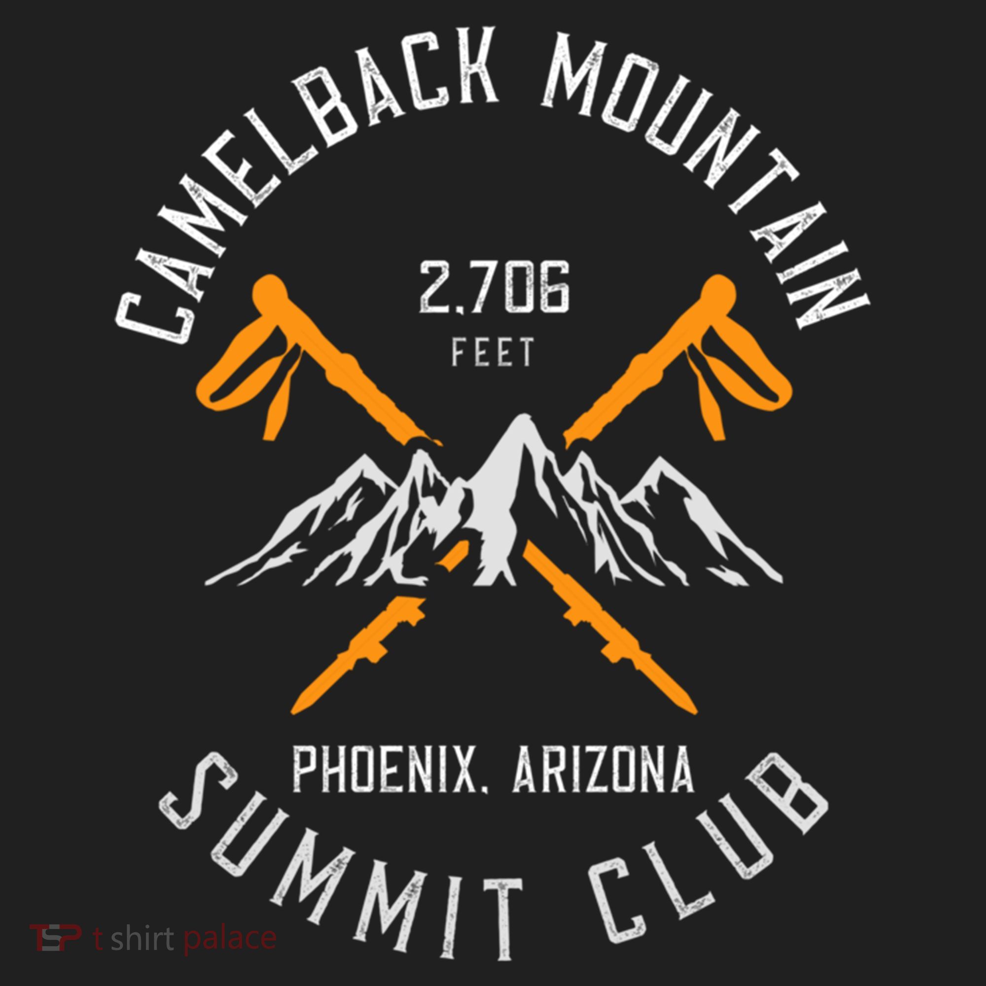 Camelback Mountain Hiking Phoenix Arizona Gift Golf Towel