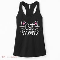 Cat Mom Happy Mothers Day For Cat Lovers Family Matching Women's Tank Top thumb 0