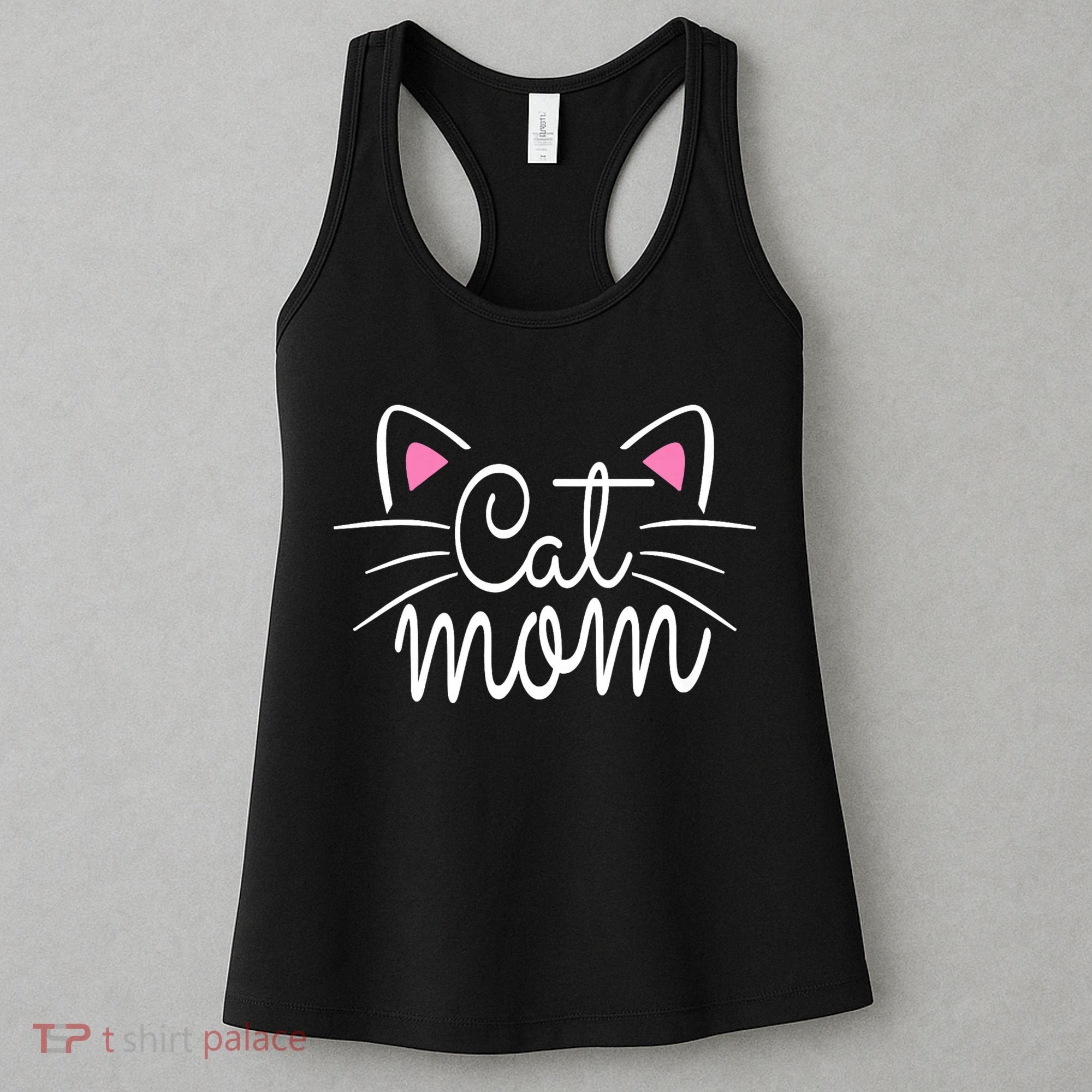 Cat Mom Happy Mothers Day For Cat Lovers Family Matching Women's Tank Top