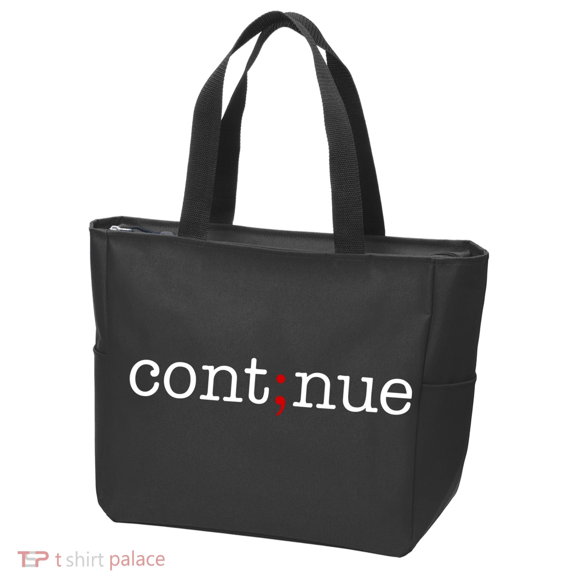 Continue Mental Health Awareness Tote Bag