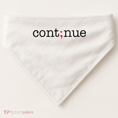 Continue Mental Health Awareness USA-Made Doggie Bandana