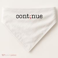 Continue Mental Health Awareness USA-Made Doggie Bandana thumb 0