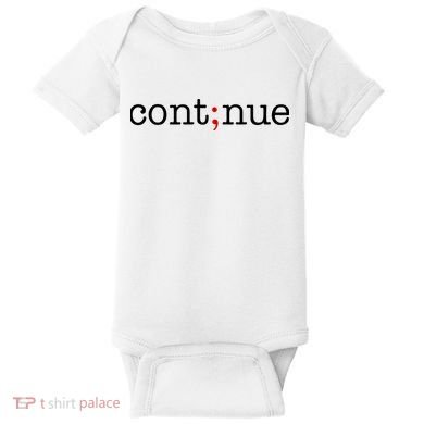 Continue Mental Health Awareness Baby Bodysuit