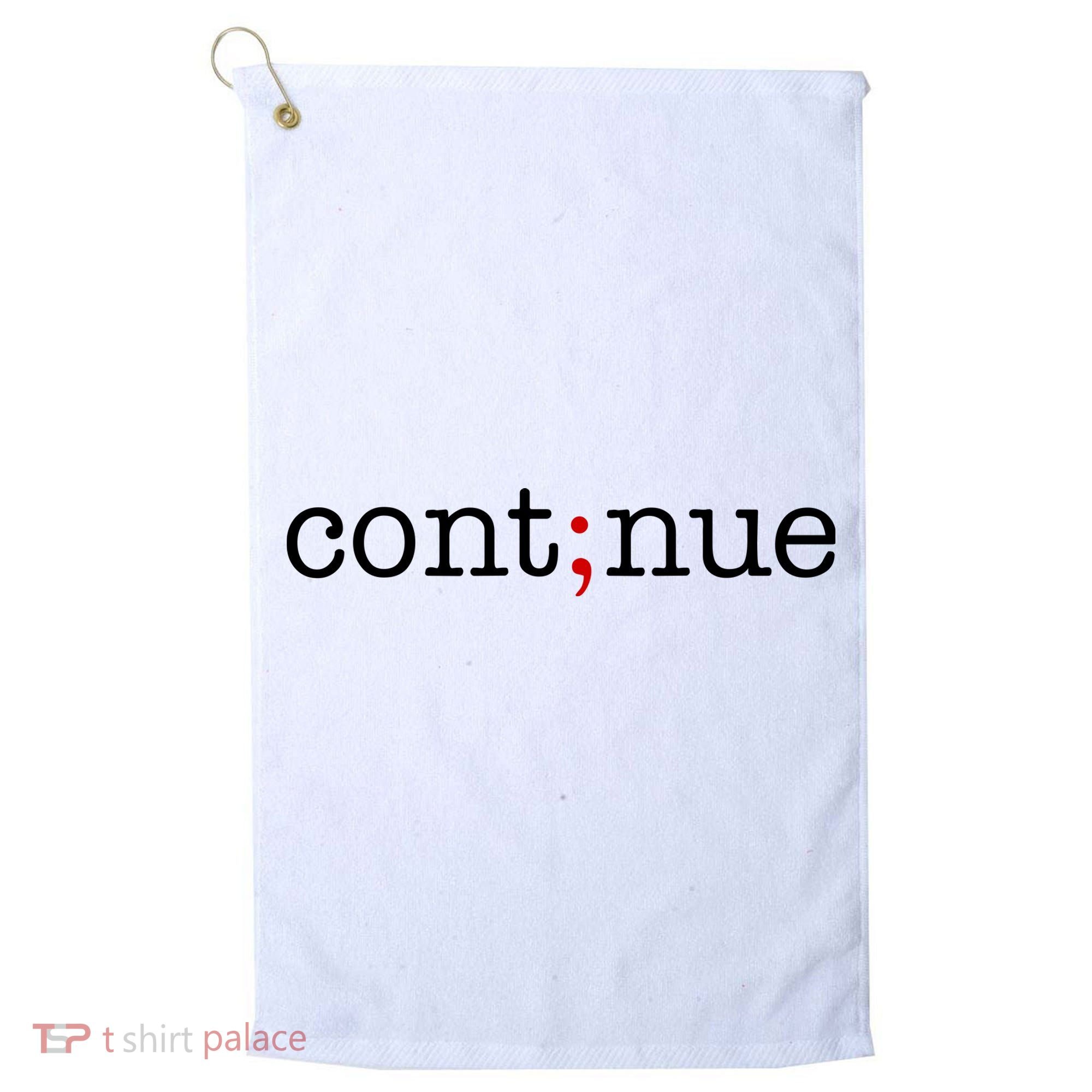 Continue Mental Health Awareness Golf Towel