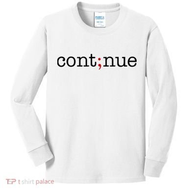 Continue Mental Health Awareness Kids Long Sleeve Shirt