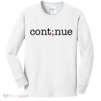 Continue Mental Health Awareness Kids Long Sleeve Shirt thumb 0