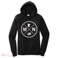 Classic Minnesota Hockey Mn Outline Women's Hoodie thumb 0