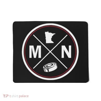 Classic Minnesota Hockey Mn Outline Mousepad