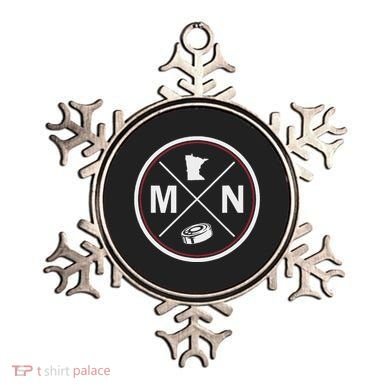 Classic Minnesota Hockey Mn Outline Ornament