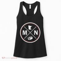 Classic Minnesota Hockey Mn Outline Women's Tank Top thumb 0