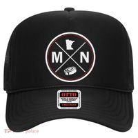 Classic Minnesota Hockey Mn Outline Hat thumb 0