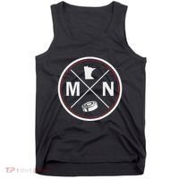 Classic Minnesota Hockey Mn Outline Tank Top thumb 0