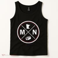Classic Minnesota Hockey Mn Outline Tank Top thumb 2