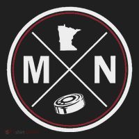 Classic Minnesota Hockey Mn Outline Golf Towel thumb 3