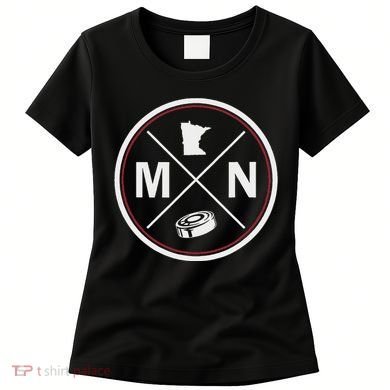 Classic Minnesota Hockey Mn Outline Women's T-Shirt