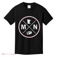 Classic Minnesota Hockey Mn Outline Kids T-Shirt thumb 0