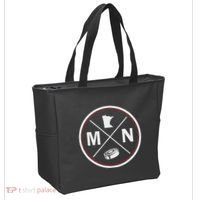 Classic Minnesota Hockey Mn Outline Tote Bag thumb 2