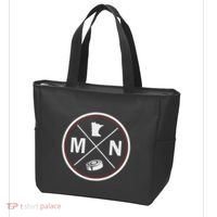Classic Minnesota Hockey Mn Outline Tote Bag thumb 3