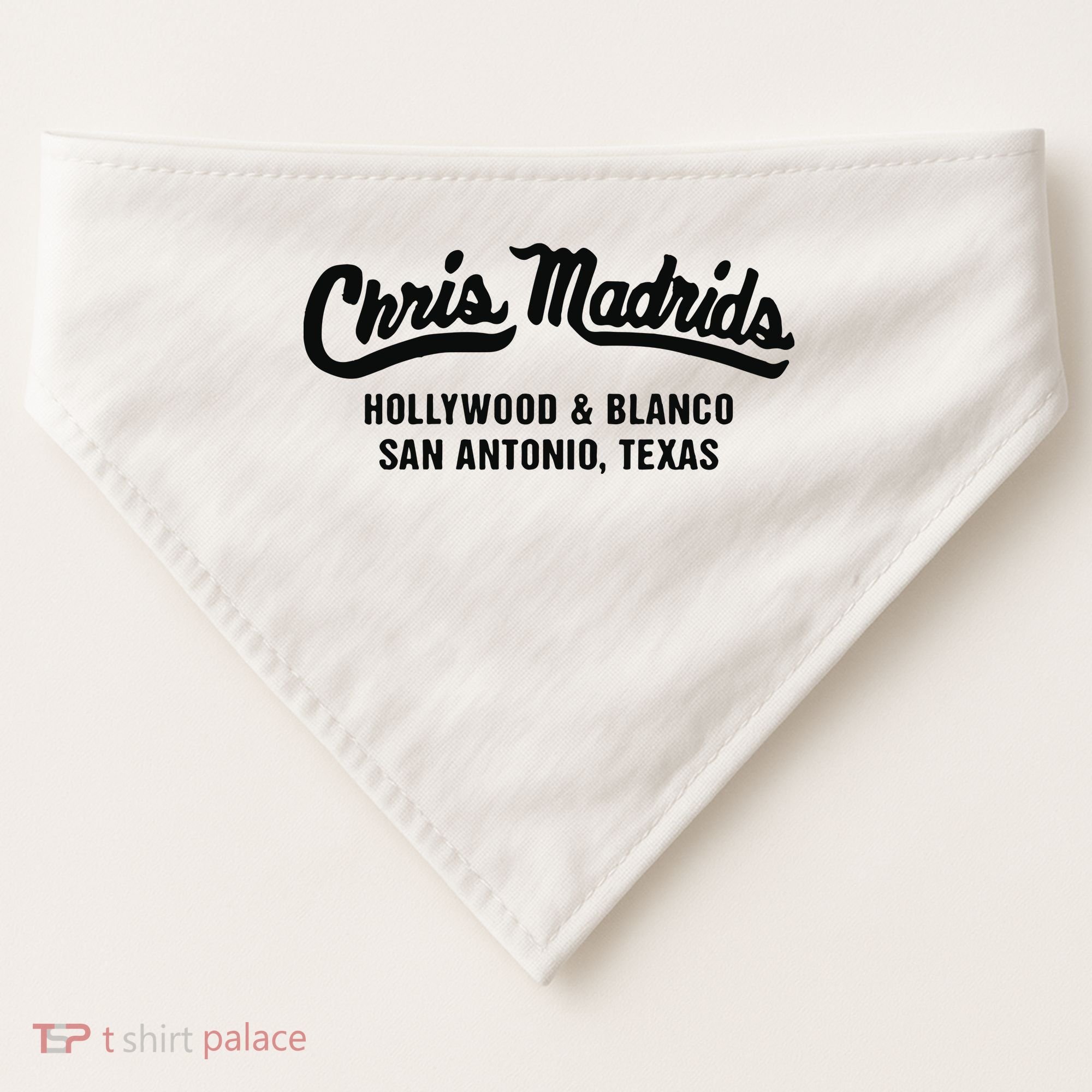 Chris Madrids Hollywood And Blanco San Antonio Texas USA-Made Doggie Bandana