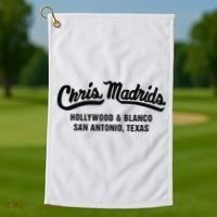 Chris Madrids Hollywood And Blanco San Antonio Texas Golf Towel thumb 1