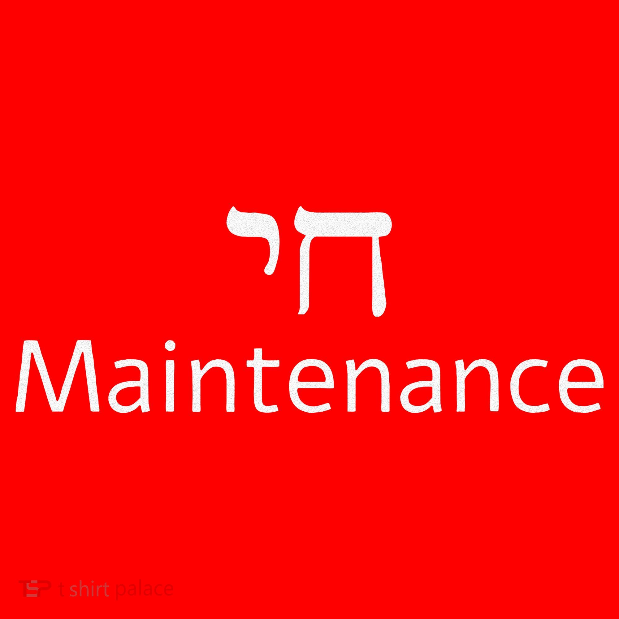 Chai Maintenance Hebrew Jewish Cool Valentine's Day Passover Santa Hat