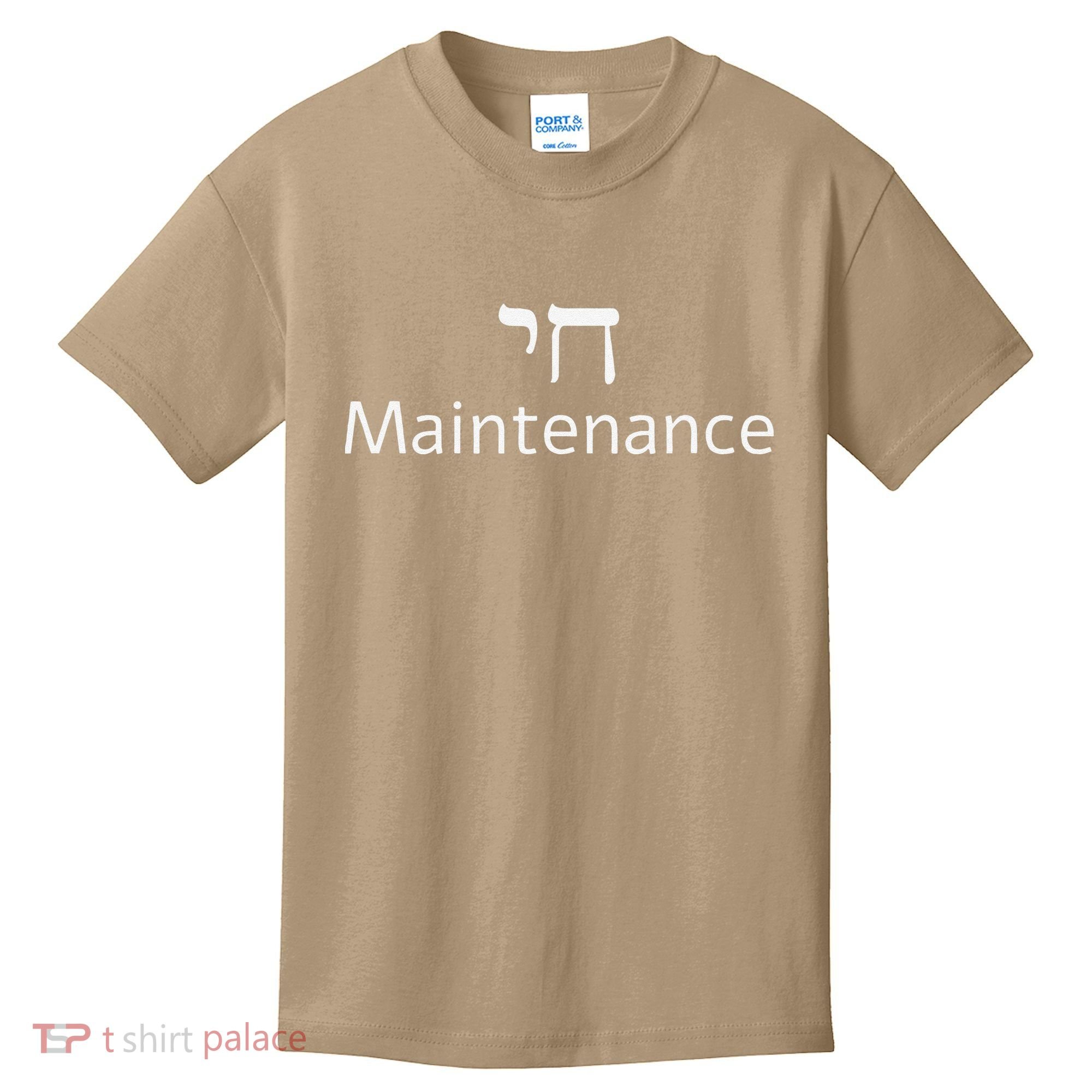 Chai Maintenance Hebrew Jewish Cool Valentine's Day Passover Kids T-Shirt