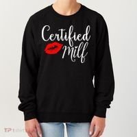 Certified MILFs Humor Funny Gift Idea For New Hottest Mom Women's Sweatshirt thumb 0