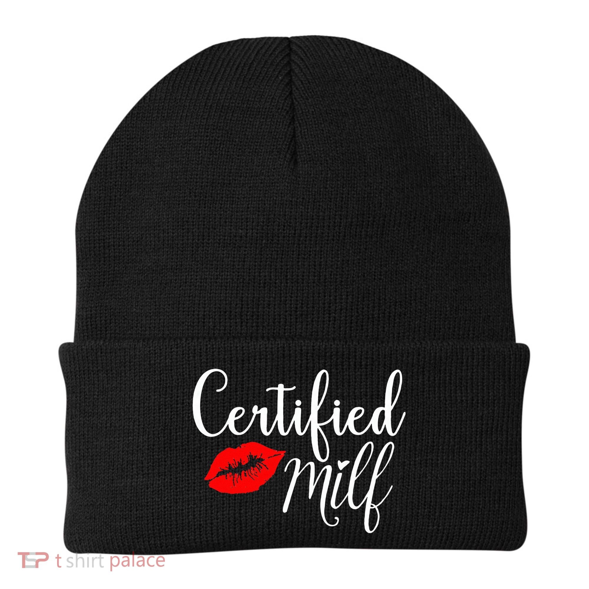 Certified MILFs Humor Funny Gift Idea For New Hottest Mom Beanie