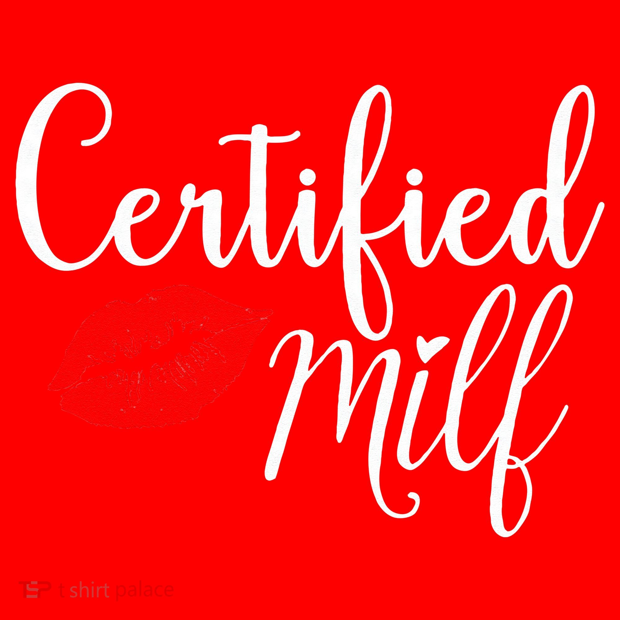 Certified MILFs Humor Funny Gift Idea For New Hottest Mom Santa Hat