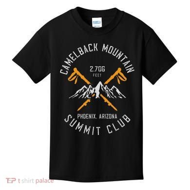 Camelback Mountain Hiking Phoenix Arizona Kids T-Shirt
