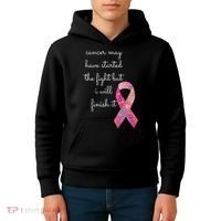Cancer May Have Started The Fight But I Will Finish It Gift Kids Hoodie thumb 4