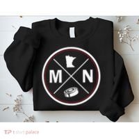 Classic Minnesota Hockey MN Outline Sweatshirt thumb 2
