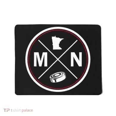 Classic Minnesota Hockey MN Outline Mousepad