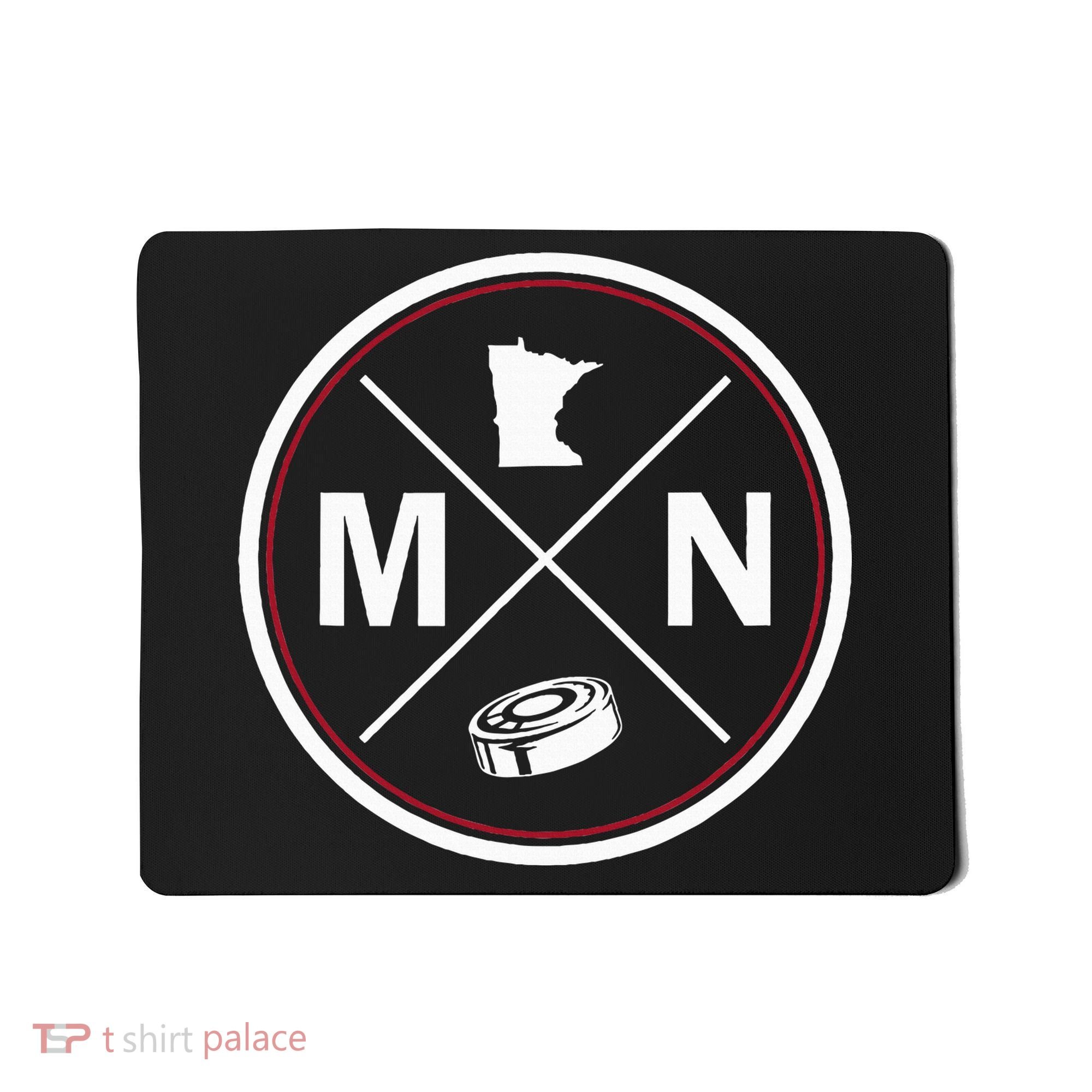 Classic Minnesota Hockey MN Outline Mousepad
