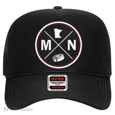 Classic Minnesota Hockey MN Outline Hat